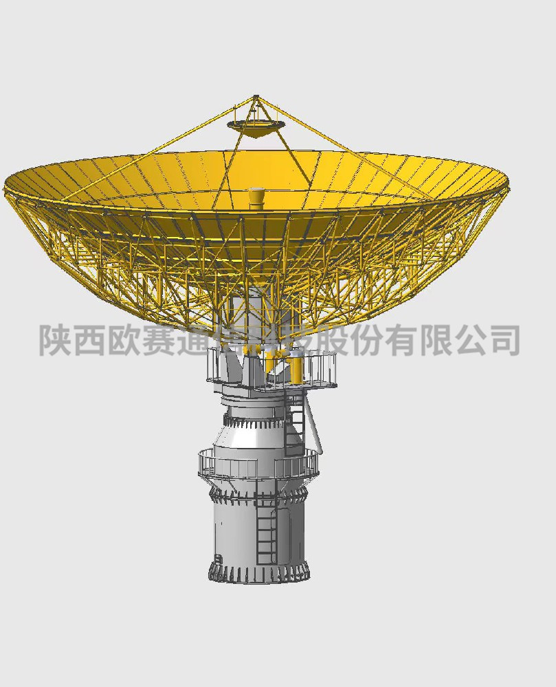 OS-FA73A型 7.3米C、Ku频段电动半转台固定站卫星通信天线