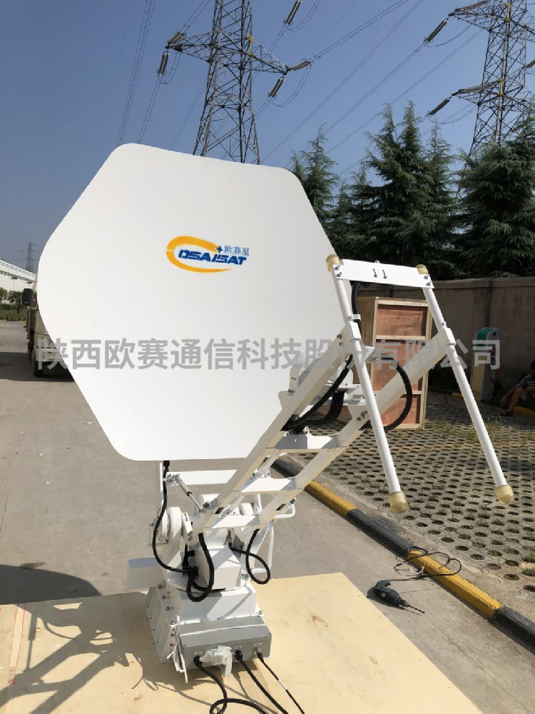 OS-SA15RCV3型 1.5米车载静中通六边形卫星通信天伺系统（碳纤维）