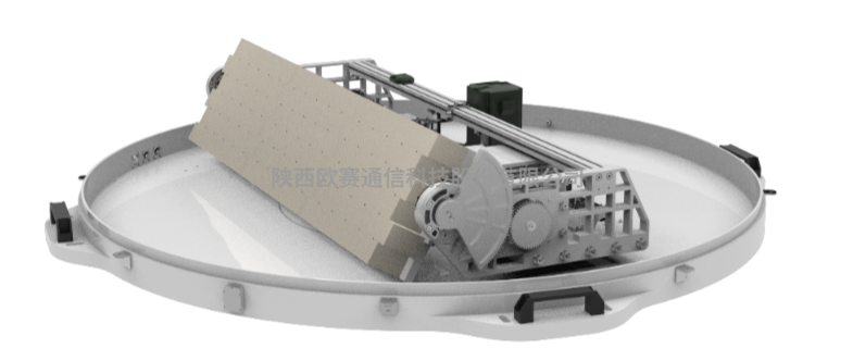 0.8米车载动中通双模天线(专网和高通量）